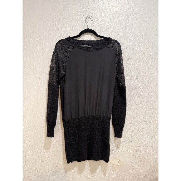 AllSaints Sweater Dress or Long Tunic Wook Silk Lace Combo  Us2 - Picture 1 of 5